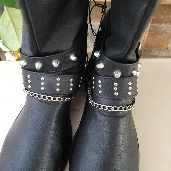 rue21 etc Combat Ankle Boots Sz 9 - Picture 4 of 12